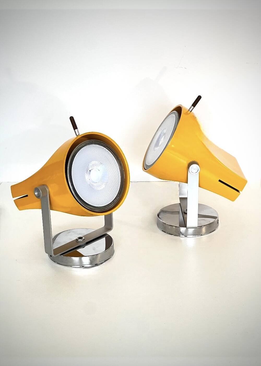Pair of wall or table lamps designed by E. Fermigier for Disderot 1968