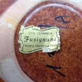 Italian ceramic vase by Roberto Rigon for Bertoncello, 1960s.