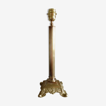 Bronze column lamp foot