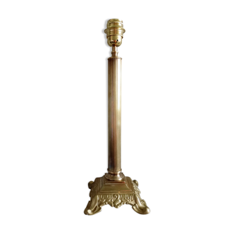 Bronze column lamp foot