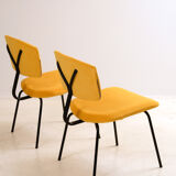 Pair of chairs Sunday C. Sclafert 1950's