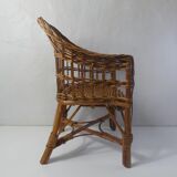 Rattan armchair for children