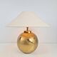 Vintage Sphere Brass Table Lamp by Louis Drimmer, France, 1970s