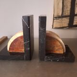 Art deco marble bookends