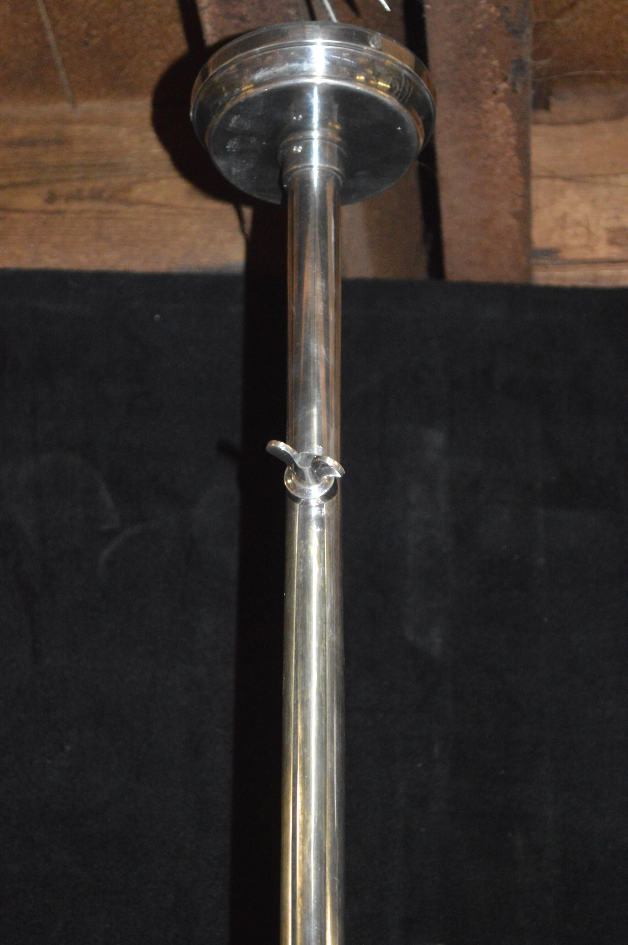 Billiards chrome brass chandelier