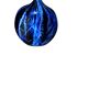 vase oblong larochére noire et bleu avec  XX siècle