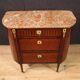 Petite commode française Napoléon III du XIXe siècle avec dessus en marbre