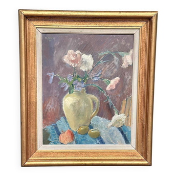 Original Mid Century Swedish Oil On Panel – “Stillben” By Arne Kilsby – Vintage And Framed Dated 1975 – 54 × 61 Cm (21.3" × 24")