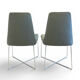 Chaises design Ligne Roset - So par Soda design - velours vert ni
