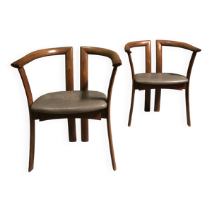 Paire de fauteuils danois