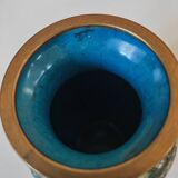 Cloisonné enamel vase