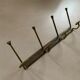 Antique brass wall coat rack