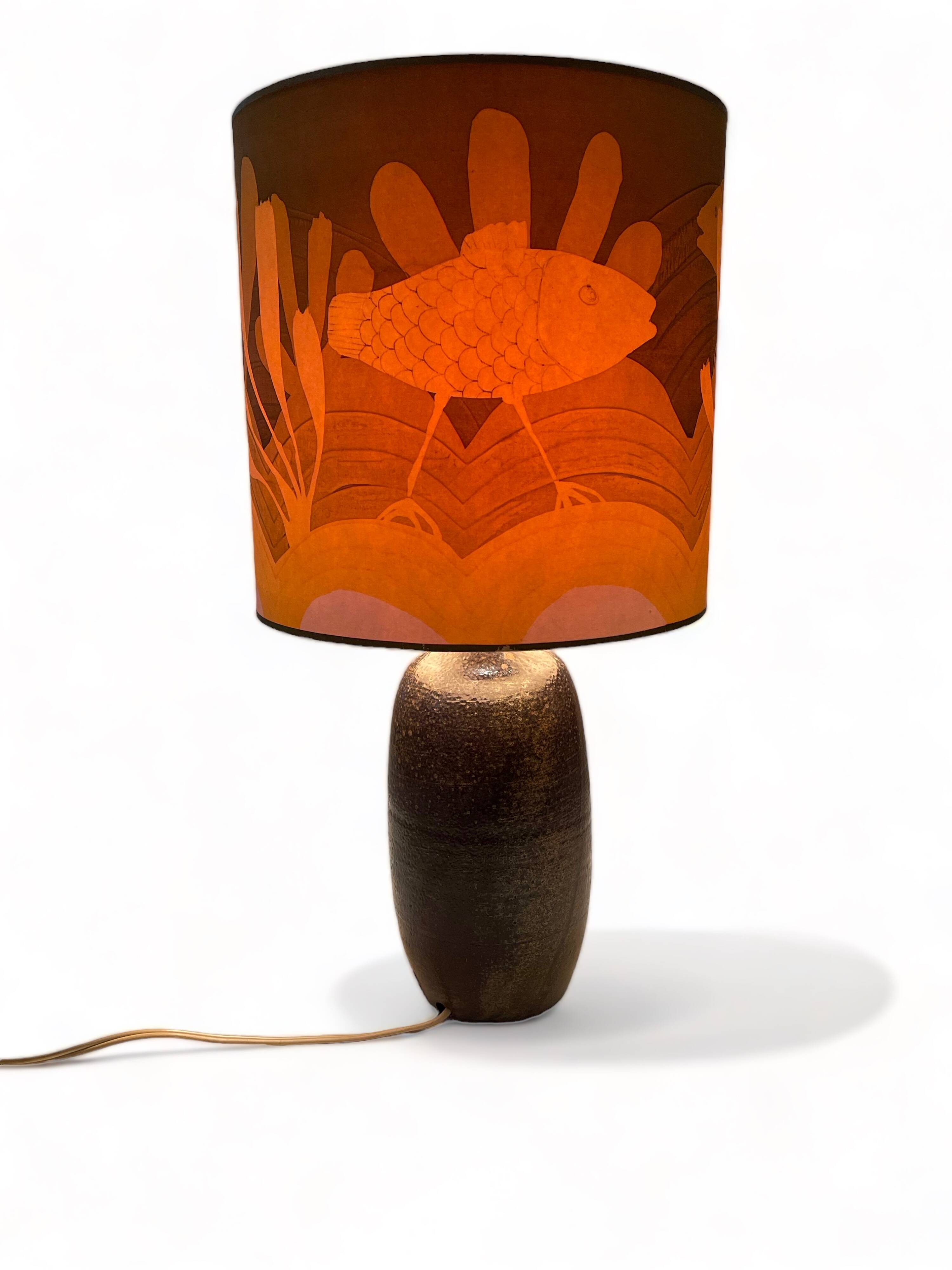 Artist Lamp by Alain Blanchard, 20th Century Ceramicist