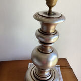 Turned wood lamp base - vintage