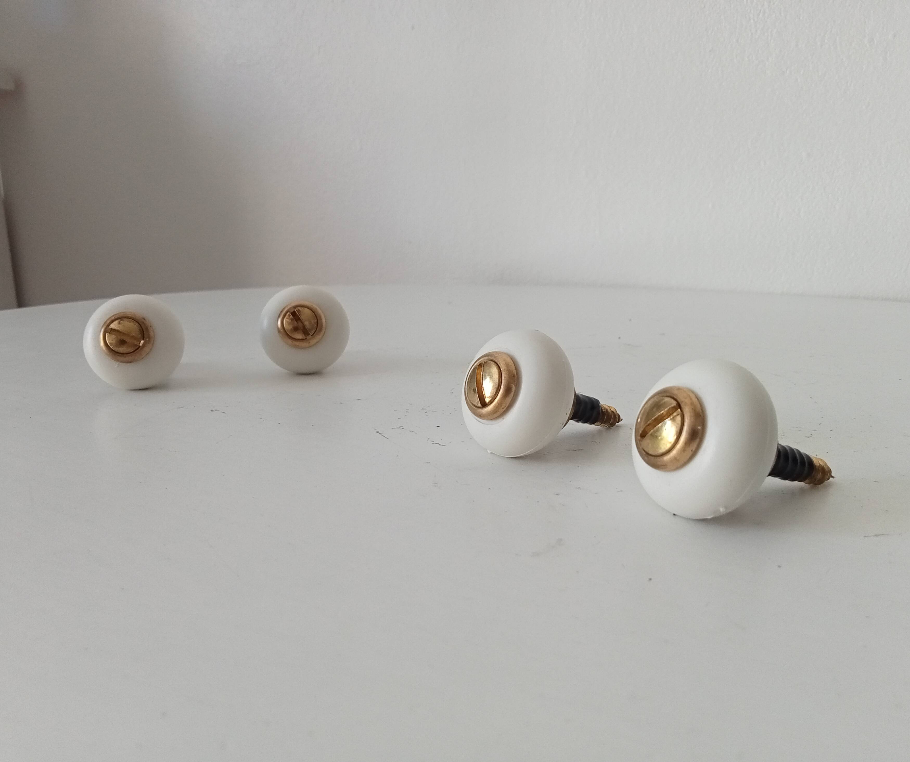 Pair of vintage furniture handles from the 70s