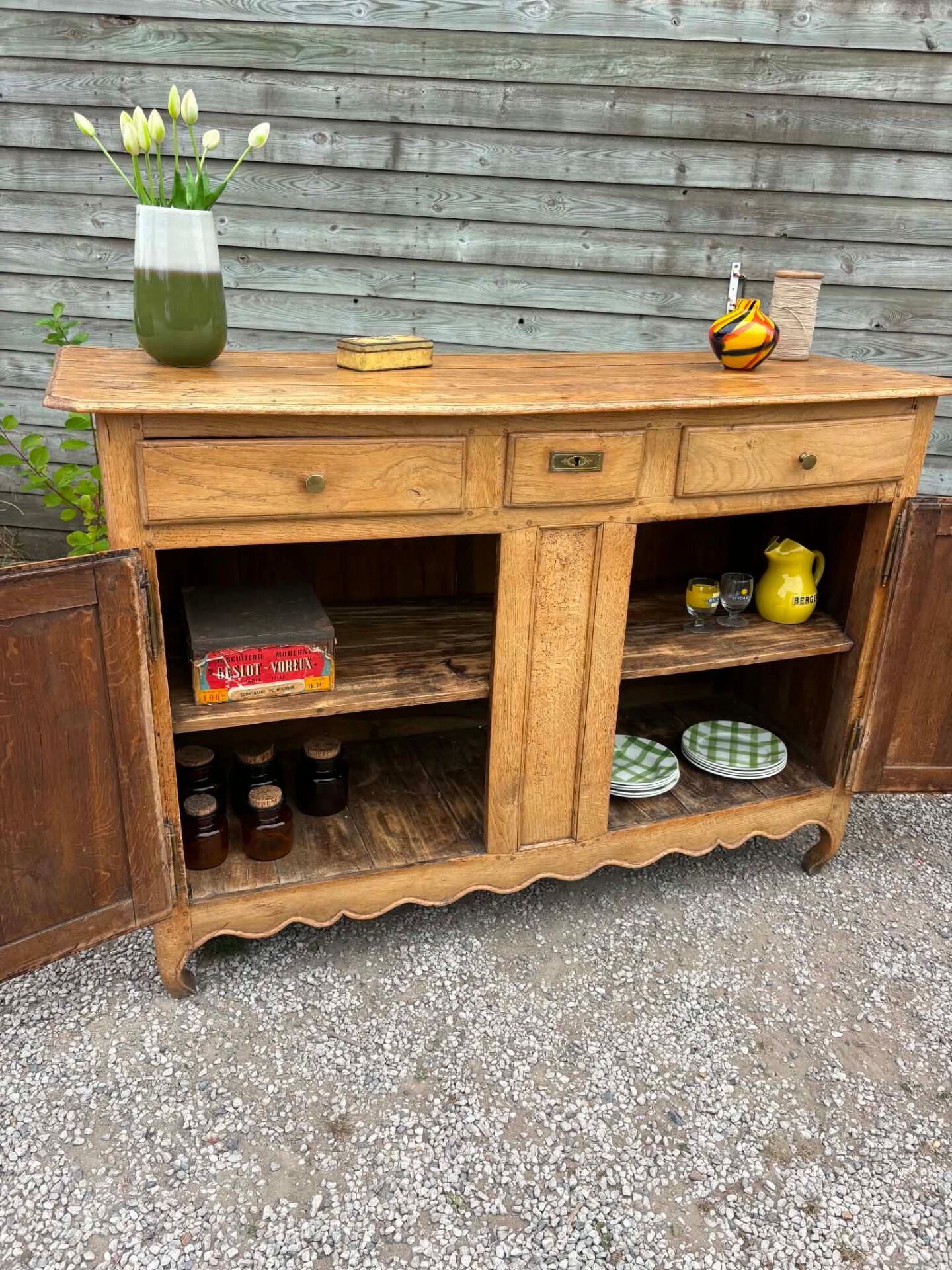 Old wooden sideboard