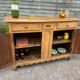 Old wooden sideboard
