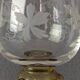 Wine glasses Roemer, Alsace, Rhine, engraved crystal and smoked glass x 5