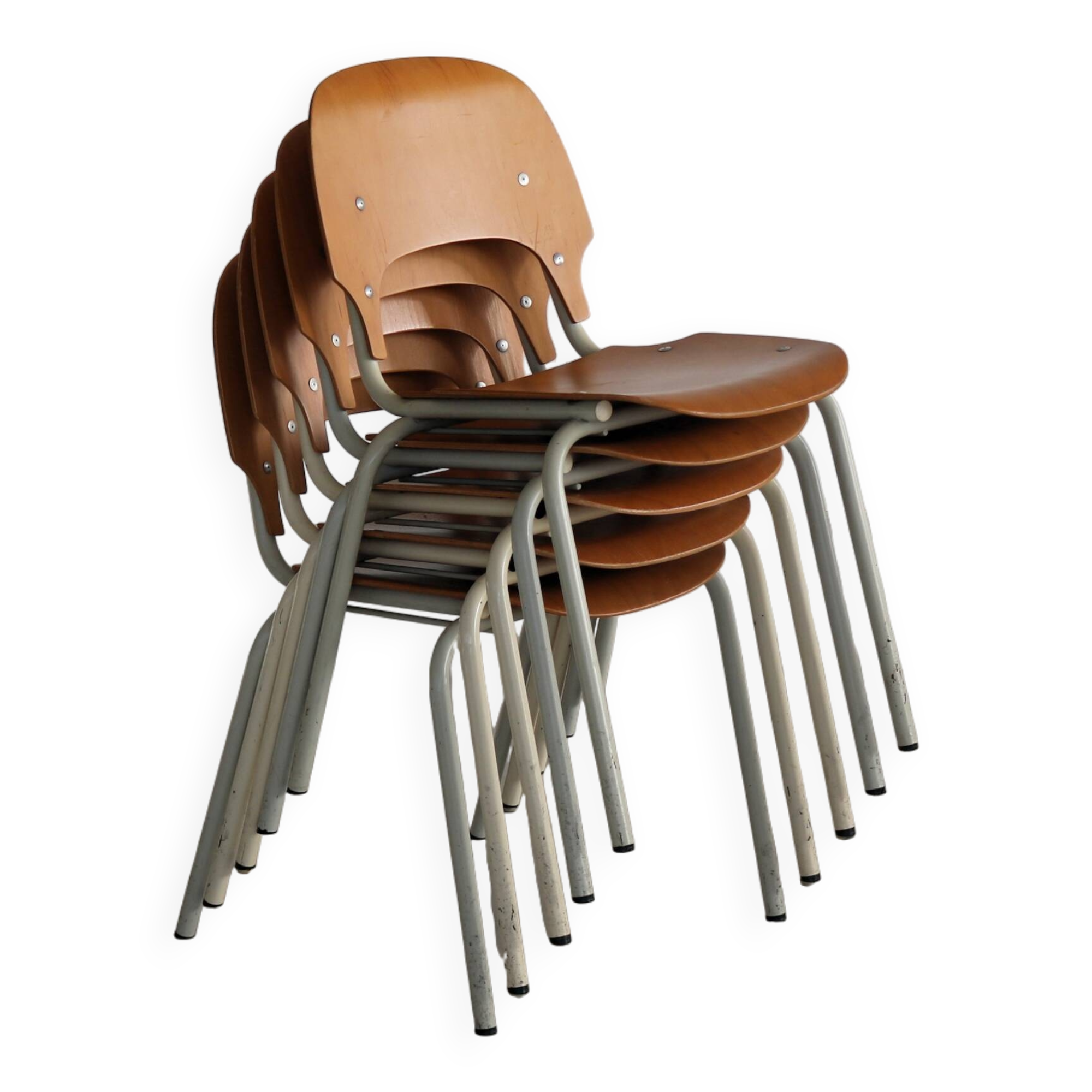 Vintage chairs | dining chairs | stackable chairs | 5 piece