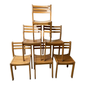 Série de 6 chaises XXème