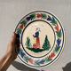 6 Quimper plates with old ceramic characters