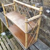 Vintage rattan shelf