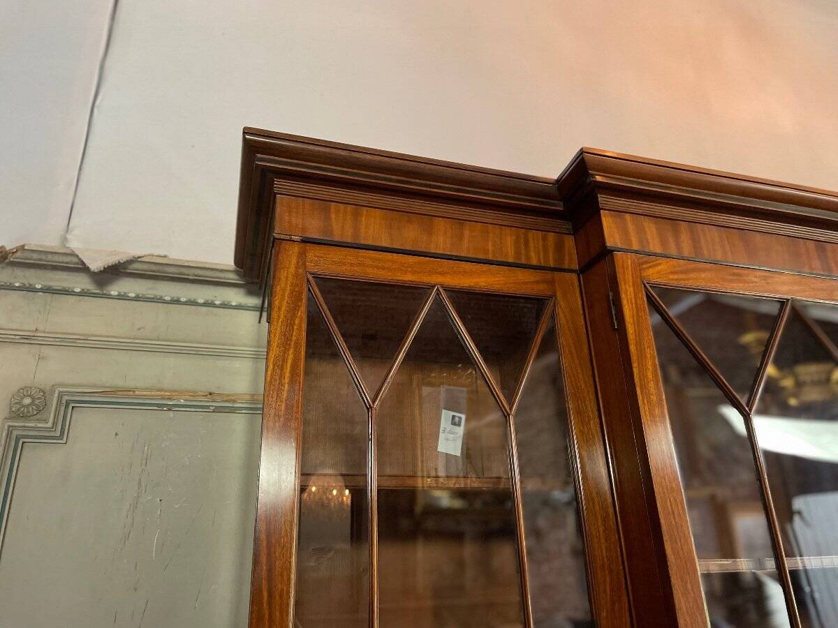 English mahogany bookcase circa 1900