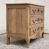 Commode de style Louis XV chêne brut massif, 1920