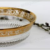 Large flared St Louis Crystal model Thistle gold.