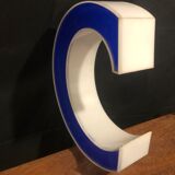 Letter C Vintage panel in Plexiglas