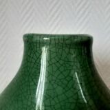 Green designer ceramic vase