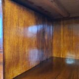 Art deco dining room sideboard in briar with upstand, 1940s