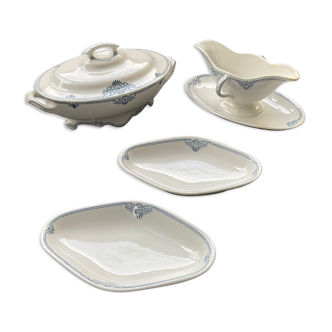 Set vegetable and sauce dish and 2 serving dishes, Villeroy and Boch