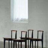 Set of 4 'Thema' chairs in pine by Yngve Ekström, Swedese, Modern Swedish, 1954