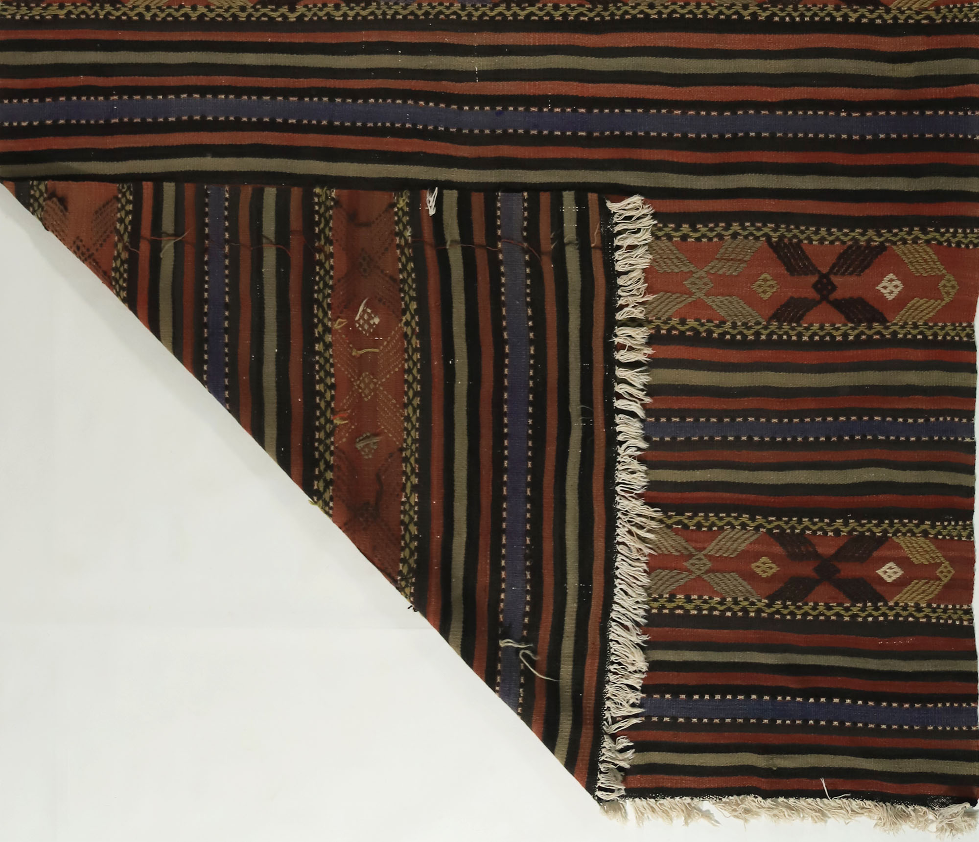 Anatolian handmade kilim rug 227 cm x 167 cm