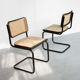 Pair of S32 Cantilever Chair by Marcel Breuer, Dark Edition, 1980s