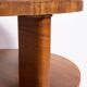 Mid-century modern coffee table, vintage, Art Deco, walnut wood, Poland, 1960s