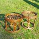 Set 2 rattan stools
