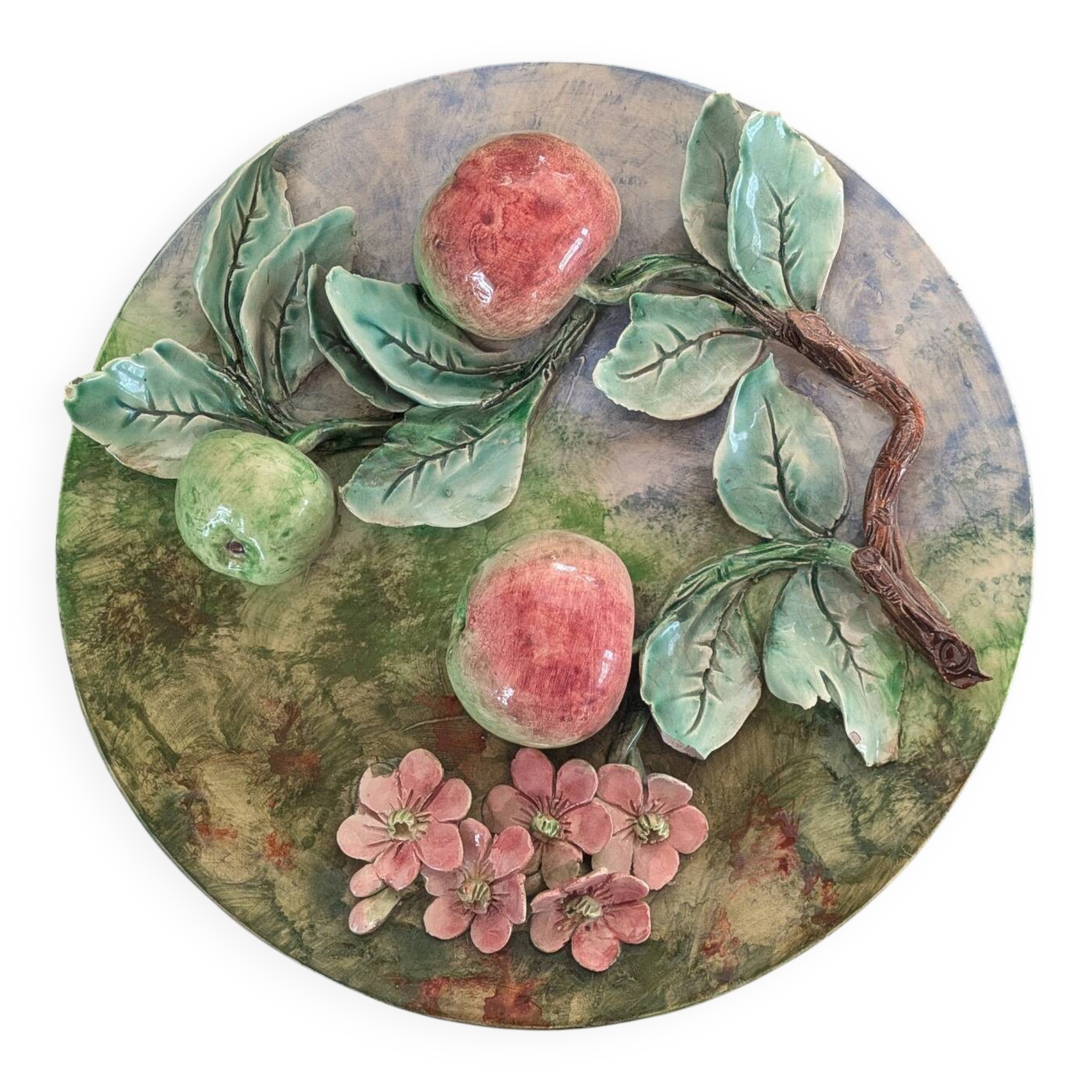 Longchamp wall slipware, 19th century.