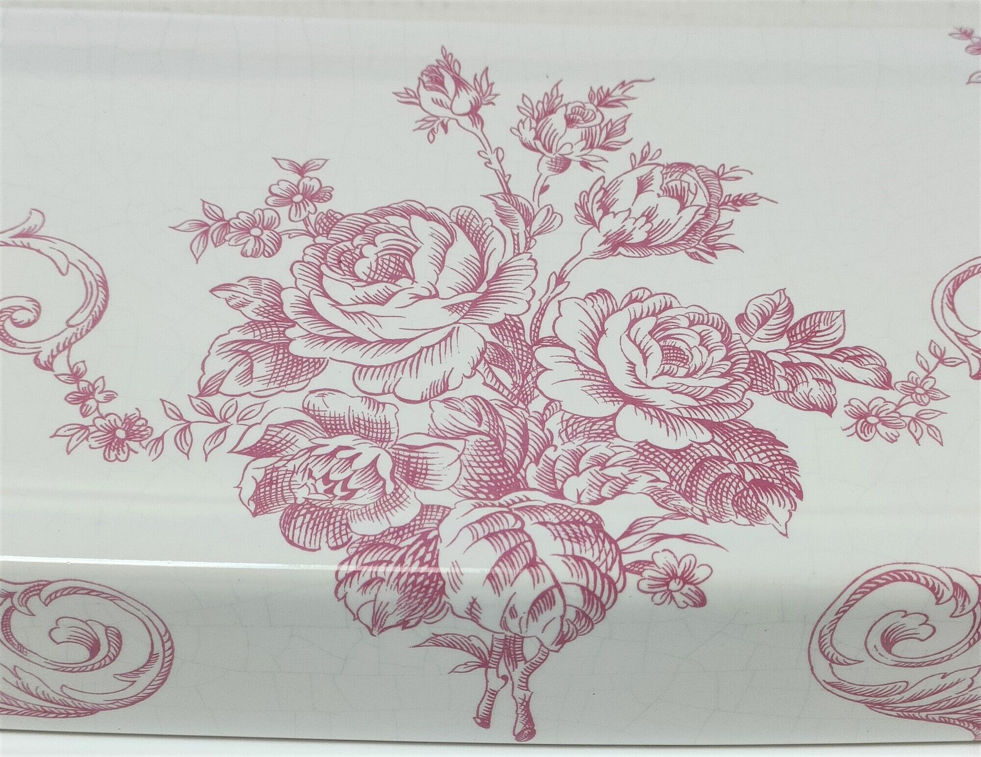 shelf porcelain earthenware of Paris floral decoration style toile de Jouy