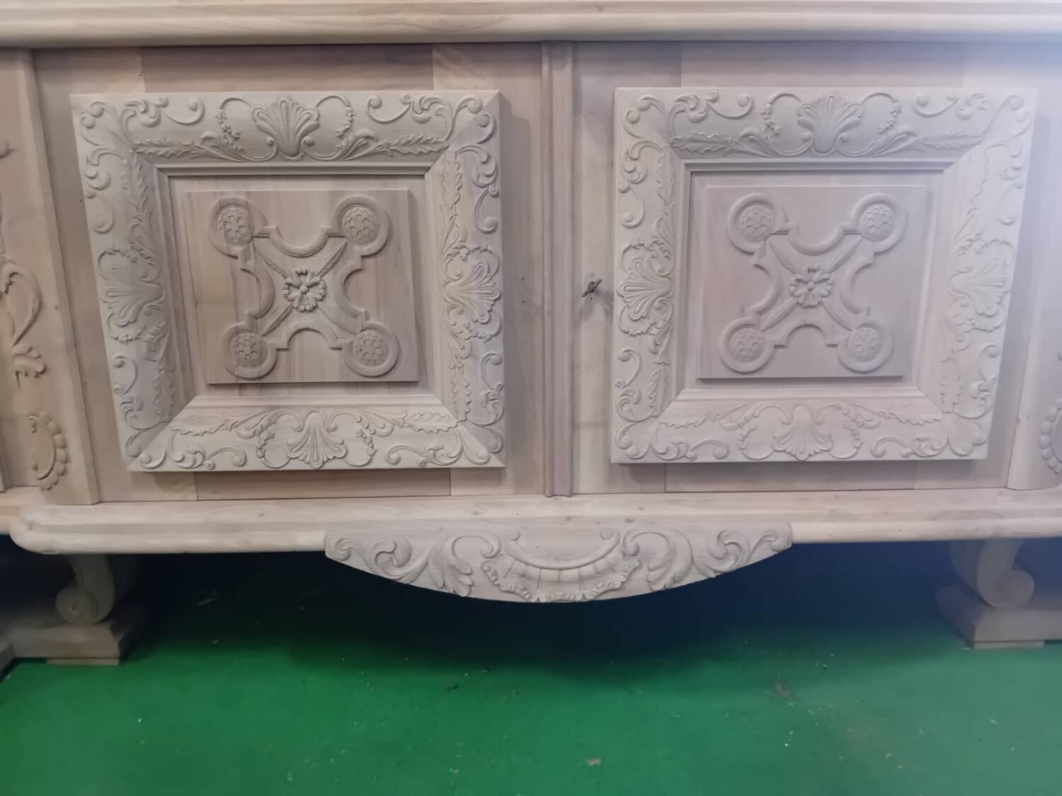 Huge sideboard, 1957, solid natural walnut