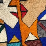 Handmade Colourful Moroccan Wool Rug – Authentic Berber Art & Vibrant Design