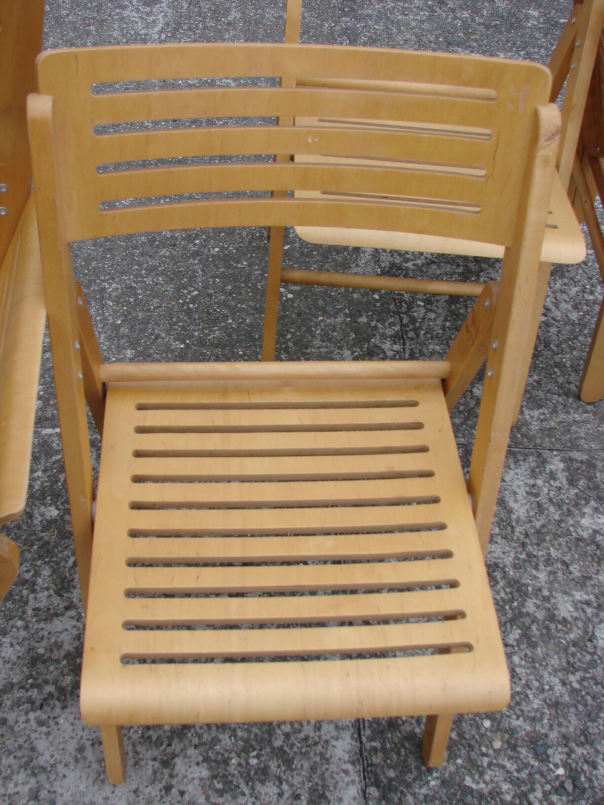Lot de 4 chaises pliantes, années 1980