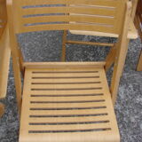 Set of 4 folding chairs, 1980s