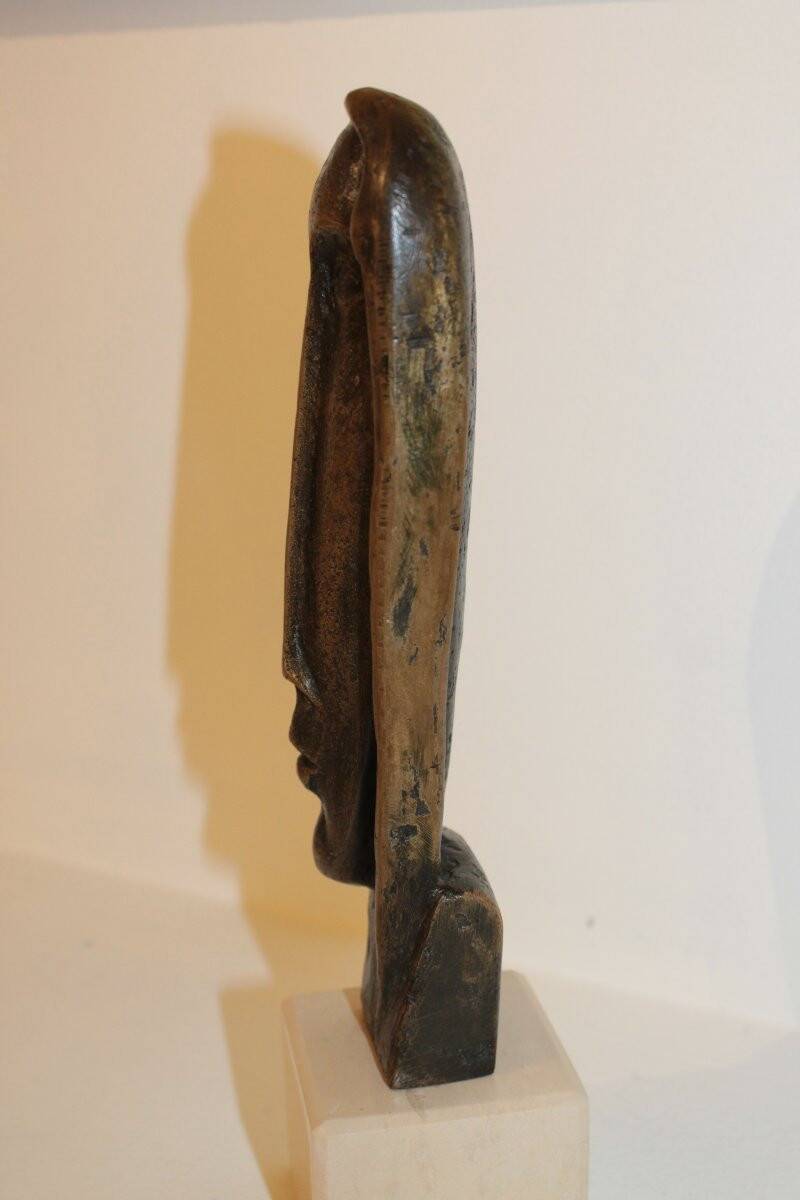 Bronze face sculpture by Giannetto Salotti, 1950s/1960s