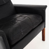 Fauteuil en cuir par Hans Olsen