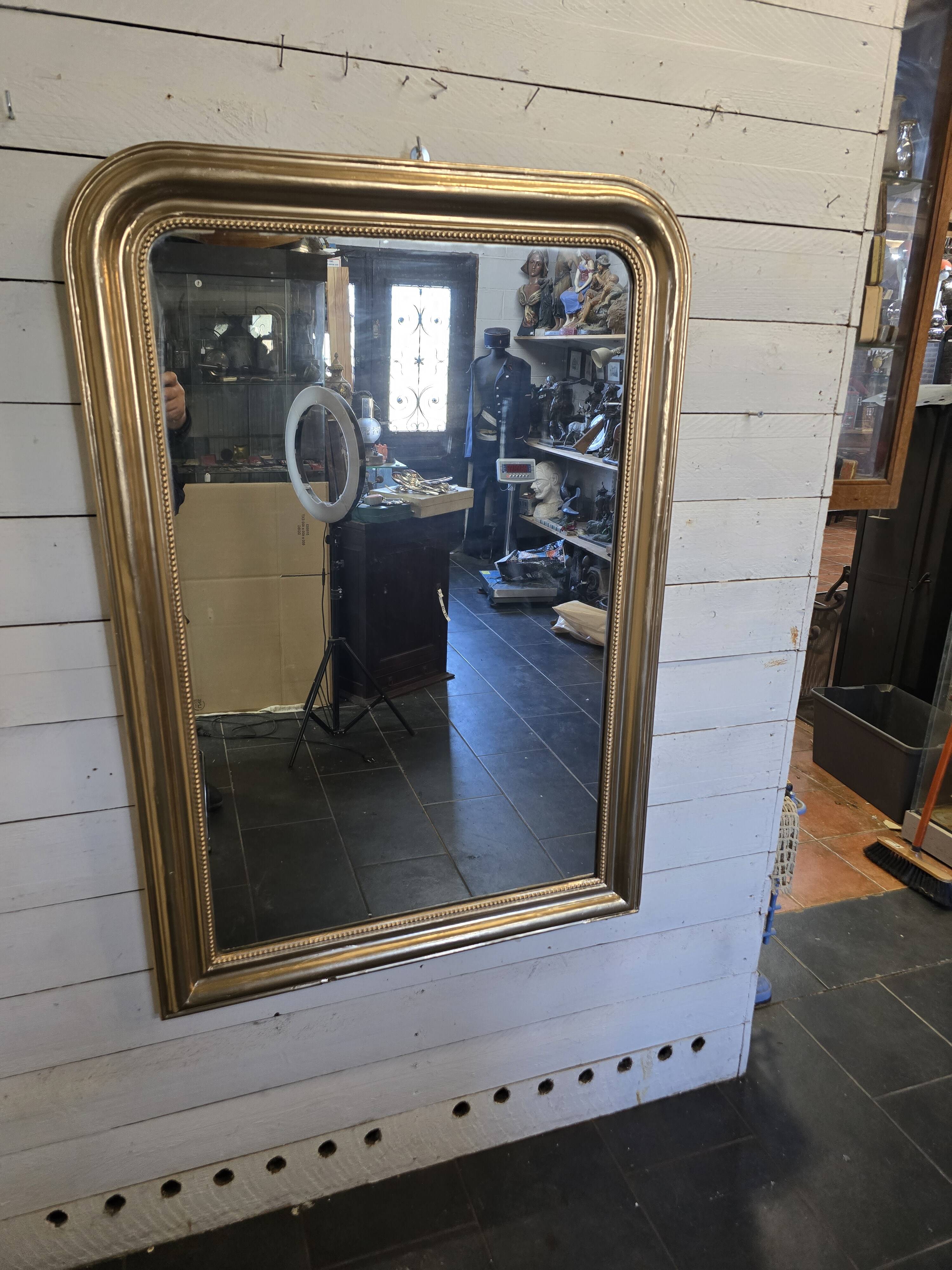 Louis Philippe style gilded mirror