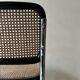 Chaise design vintage Cesca modèle B32 chromée & cannage par Marcel Breuer