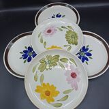 5 mismatched plates Digoin-Sarreguemines