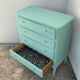 Commode vintage vert menthe 1950